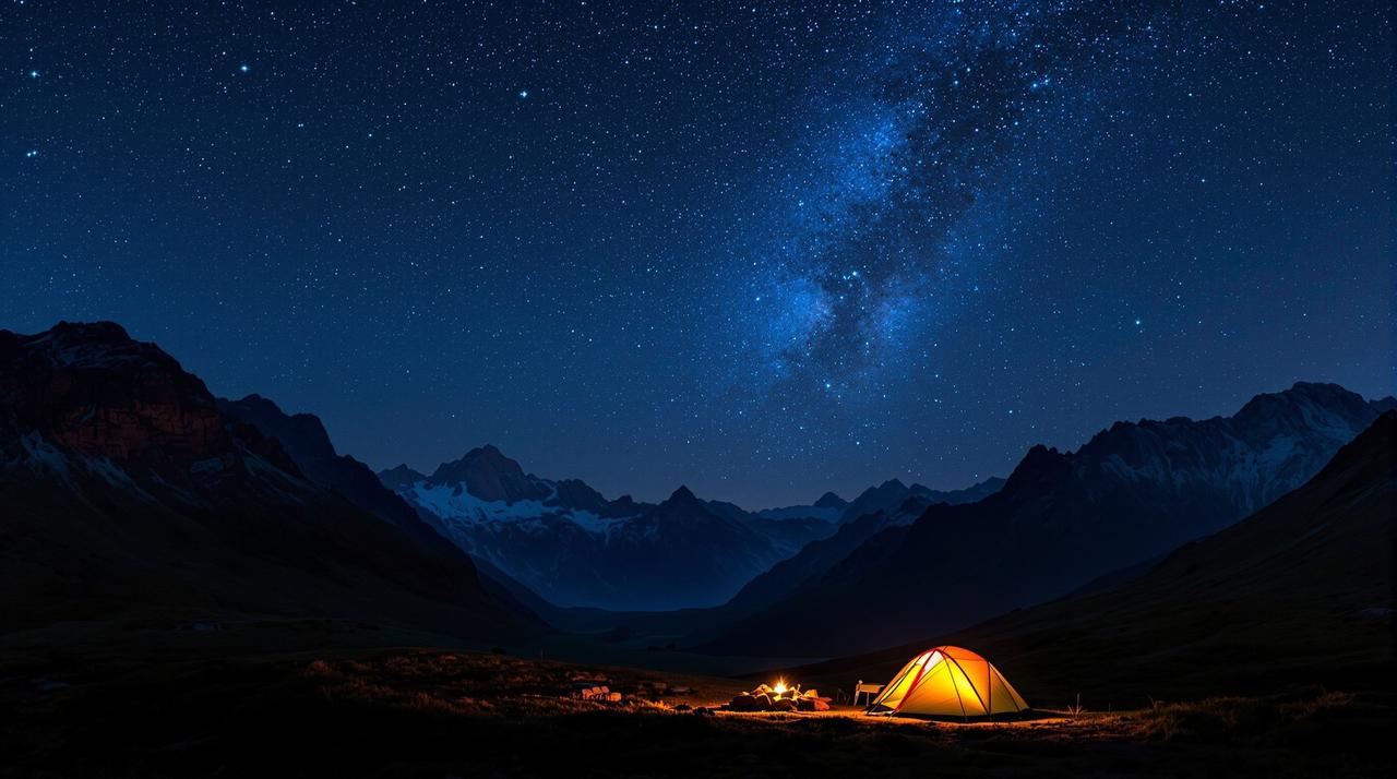 星空下的露营之夜