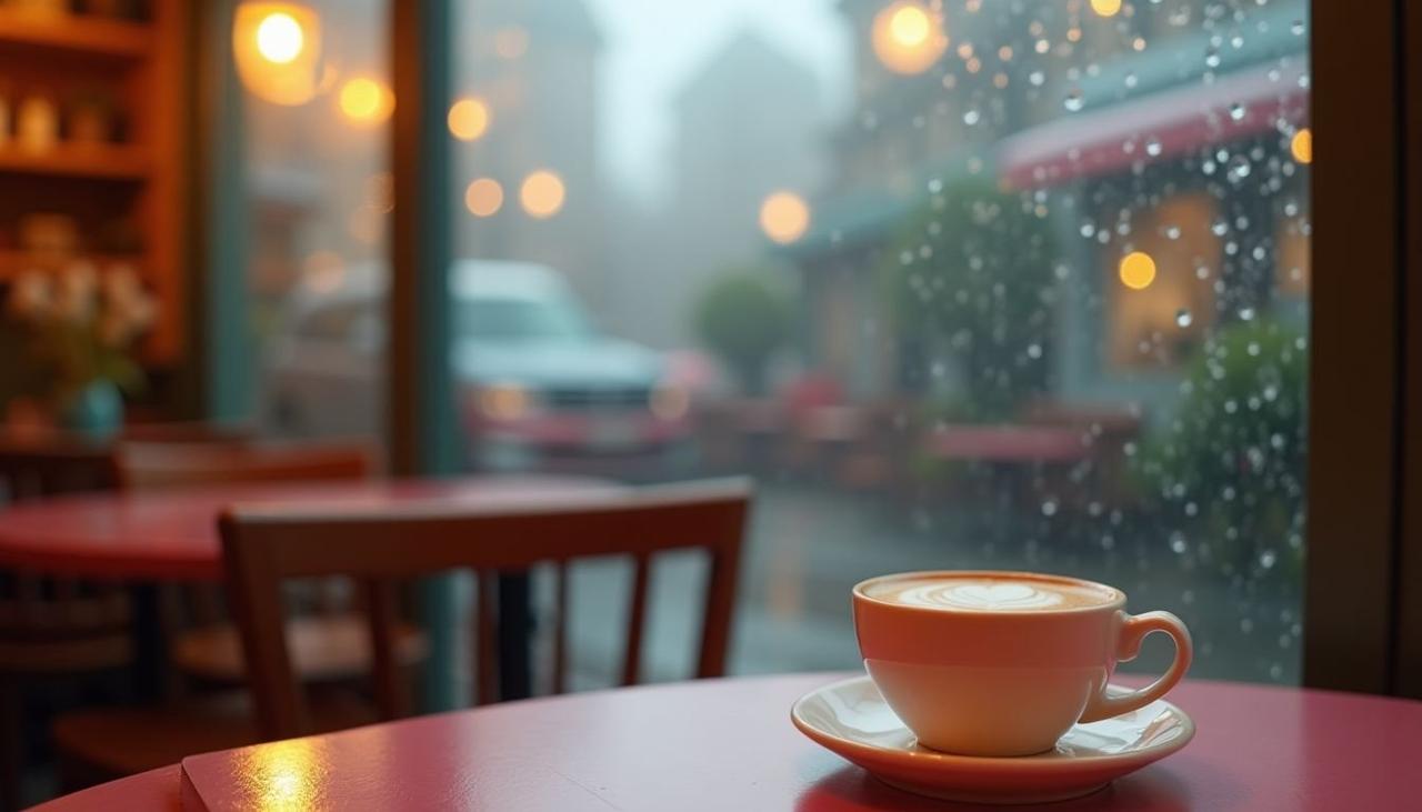 雨天的咖啡馆